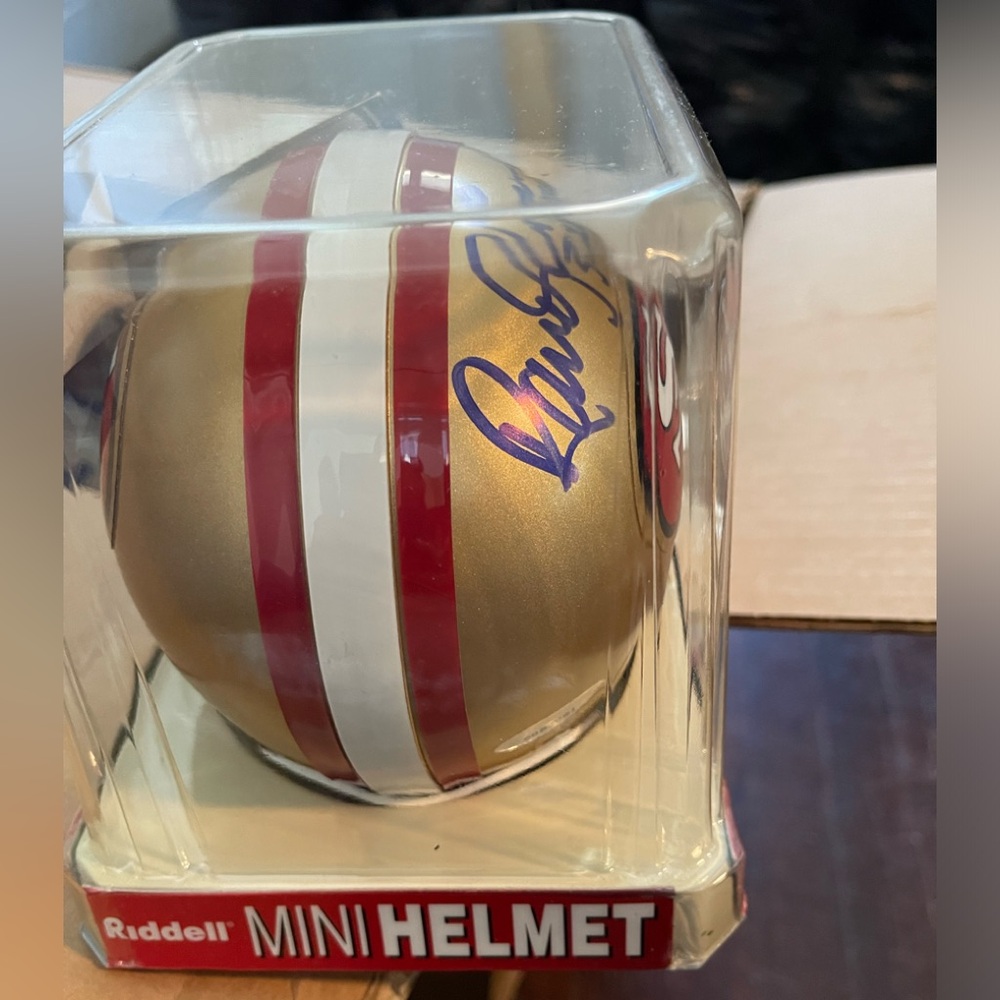 Randy Cross Autographed Mini Helmet Riddell - Picture 4 of 7